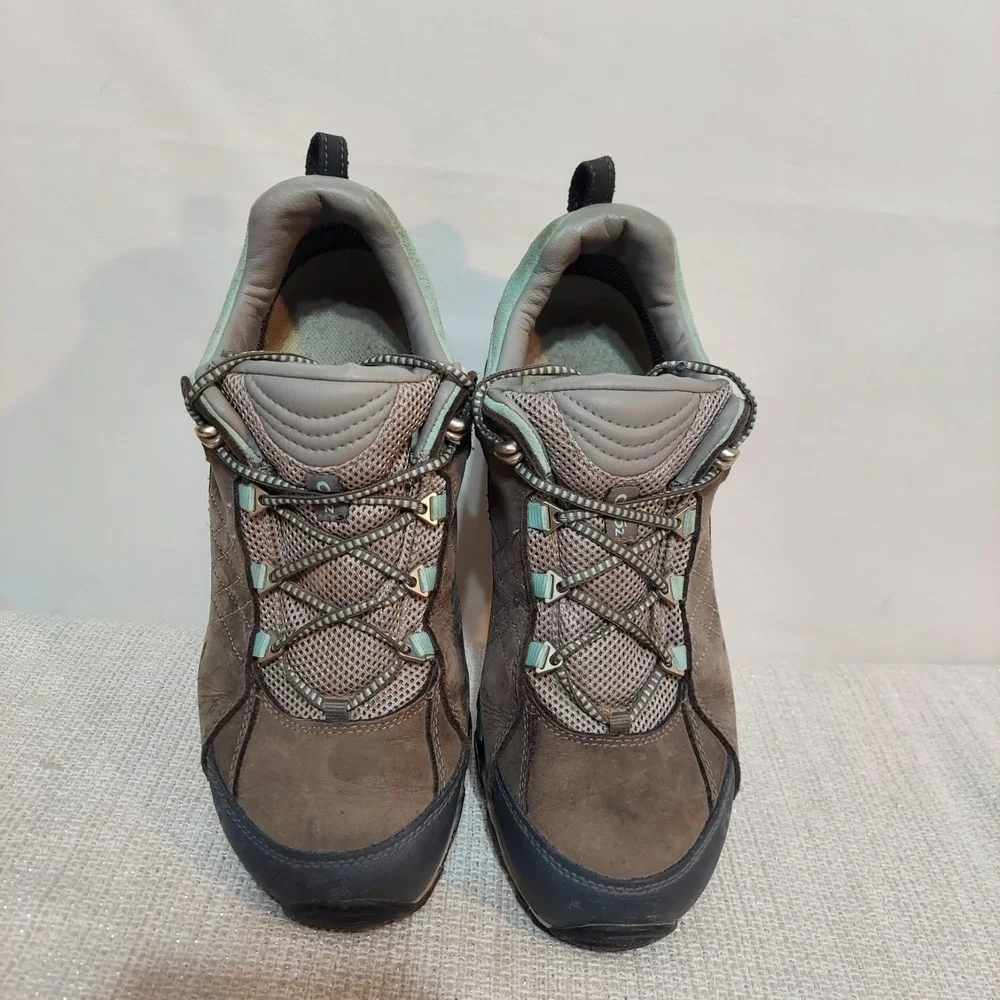 Oboz Women's‎ Sapphire B-Dry Hiking Trail Shoes Gray Blue Womens 10.5